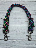 Neon Rainbow & Black Wither Strap