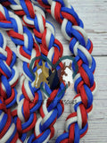 Patriotic Red, White & Blue Lead Rope