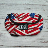 American Flag Saddle Pouch