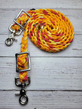 Orange Starburst Ombre Adjustable Reins