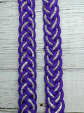 6.25 Foot Acid Purple & BLING Adjustable Reins