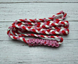 Red, Red Diamonds & White Neck Rope