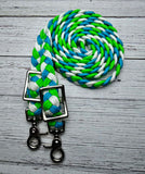 Turquoise, Green & White Adjustable Reins