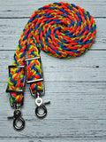 Virus, Blue, Orange & Yellow Adjustable Reins