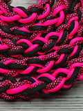 Hot Pink, Black & Diamonds Lead Rope