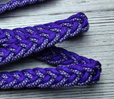 Acid Purple & Sliver Diamonds Neck Rope