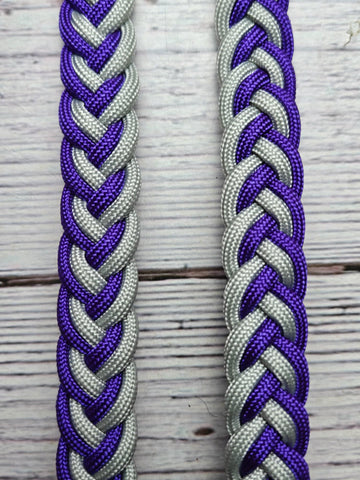 Acid Purple & Silver Adjustable Reins