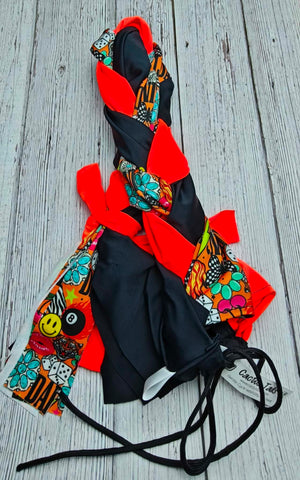 "Darlin' Casino" with Black & Neon Orange Tail Bag