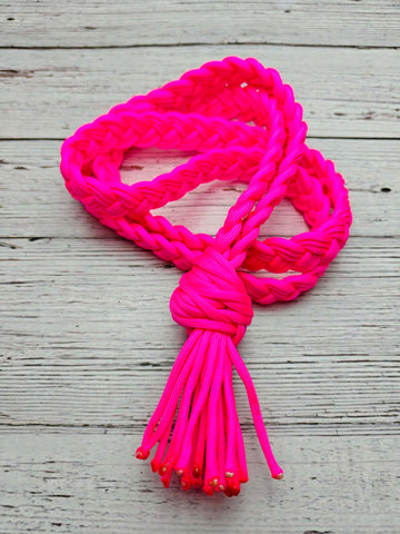 Hot Pink Fringe Neck Rope