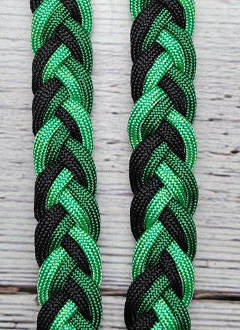 Teal, Mint Green & Black Basic Reins