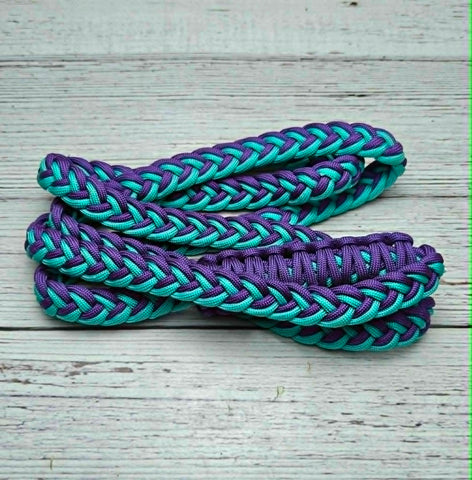 Turquoise & Purple Neck Rope