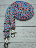 Red, White & Blue Diamonds BLING Adjustable Reins