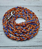 Overkill, Blue, Burgundy & Orange Lead Rope