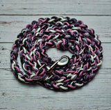 Pink Diamonds with Black & White Lead Rope