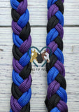 Blue, Purple & Black Wither Strap