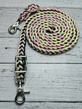 Orchid Ombre & Black Adjustable Reins