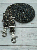 Brown, Tan & Black Adjustable Reins