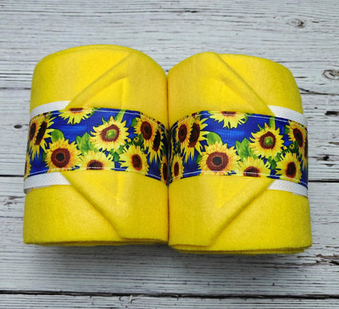 Neon Yellow Polos with Sunflower Trim