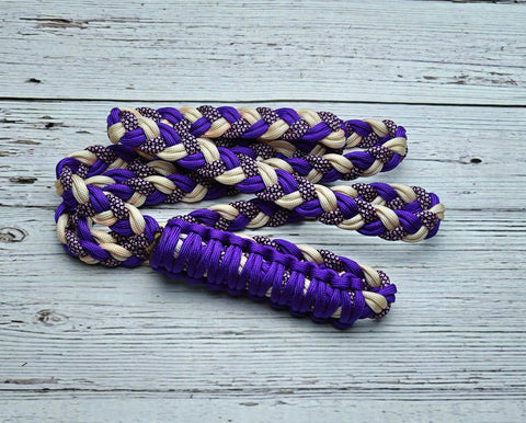 Acid Purple, Cream & Pink Diamonds Neck Rope