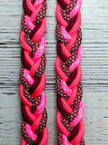 Valentine, Rose Pink Diamonds & Burgundy Basic Reins