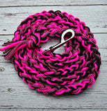 Hot Pink, Black & Diamonds Lead Rope