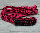 Fuchsia, Hot Pink Diamonds & Black Neck Rope
