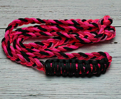 Fuchsia, Hot Pink Diamonds & Black Neck Rope