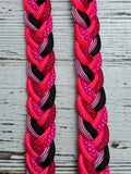 Fuchsia, Hot Pink Diamonds & Black Neck Rope