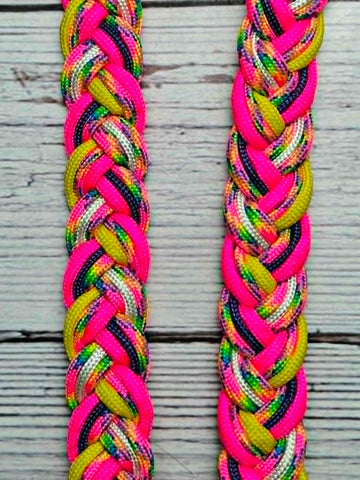Hippie, Birthday Cake, Hot Pink, White & Yellow Adjustable Reins