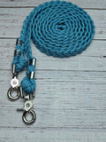 Blue with Silver Diamonds Basic Reins