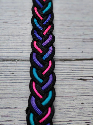 Neon Rainbow & Black Wither Strap