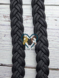 Black Basic Loop Riding Reins