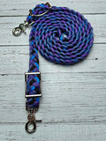 Caleb's Original:  "Purple Haze" Adjustable Reins