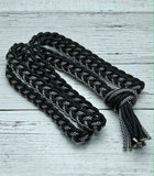 Silver Diamond & Black Neck Rope