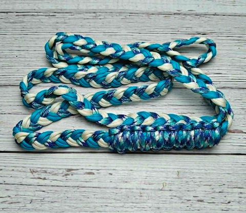 Icy Winter, White & Turquoise Neck Rope