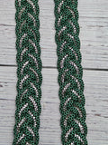 Green X & BLING Adjustable Riding Reins