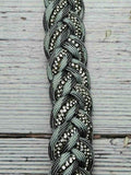 Gray Scale & Clear BLING Wither Strap