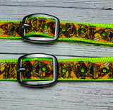 Neon Yellow w/Trim One-Ear Horse Headstall
