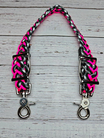 Ebony, Hot Pink & Black BLING Wither Strap