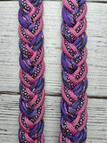 Napa Valley, Pink Diamonds & Purple Adjustable Reins