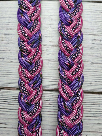 Napa Valley, Pink Diamonds & Purple Adjustable Reins