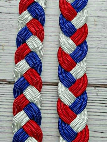 Red, White & Blue Adjustable Reins