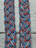 Red, White & Blue Diamonds BLING Adjustable Reins
