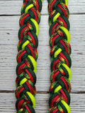 Jamaican with Dark Green, Red & Yellow Adjustable Reins