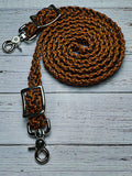 Black BLING & Cheetah Adjustable Reins
