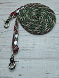 Burgundy Diamonds, Dark Green & Burgundy Basic Reins