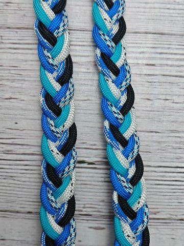 Artic Digital, Black & Turquoise Basic Reins