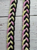 Orchid Ombre & Black Adjustable Reins