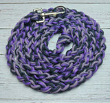 Brown Diamonds, Lilac, Purple & Black Lead Rope