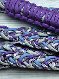 Purple Passon, Lilac, Silver & Acid Purple Neck Rope